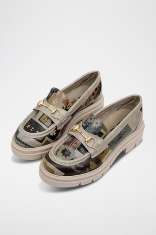 Mocassins en cuir vegan Cindy  - Multicolore