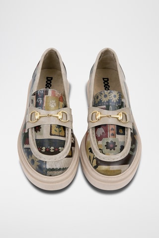 Mocassins en cuir vegan Cindy  - Multicolore