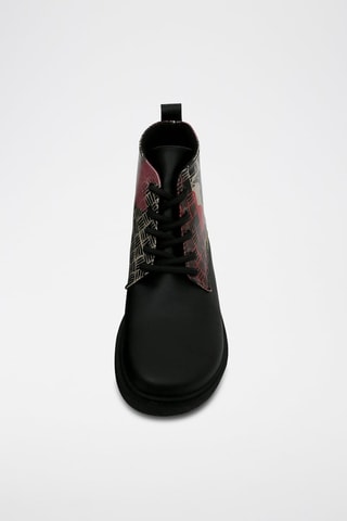 Bottines Artsy Cat Collage - Multicolore