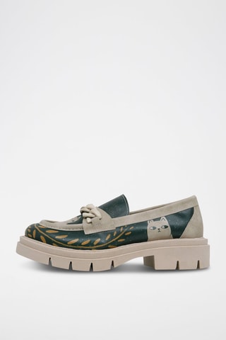 Mocassins en cuir vegan I Do What I Want  - Multicolore