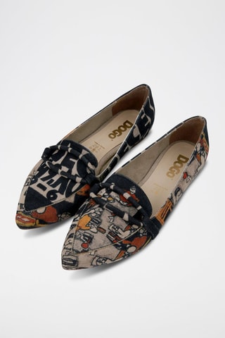 Ballerines en cuir vegan Supper - Multicolore