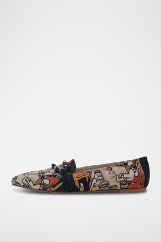 Ballerines en cuir vegan Supper - Multicolore