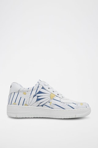 Baskets en cuir vegan Daisy Stripes  - Multicolore