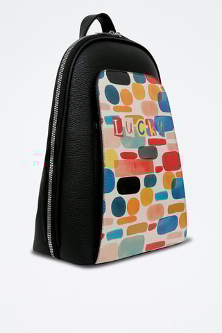 Sac à dos en cuir vegan - Multicolore