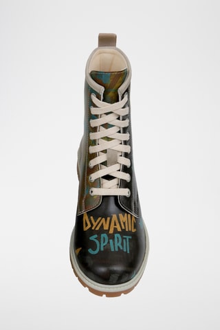 Bottines en cuir vegan Long  - Multicolore