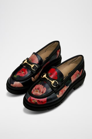 Mocassins en cuir vegan Cindy  - Multicolore