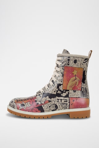 Bottines en cuir vegan Long  - Multicolore