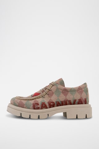 Derbys en cuir vegan Shu  - Multicolore
