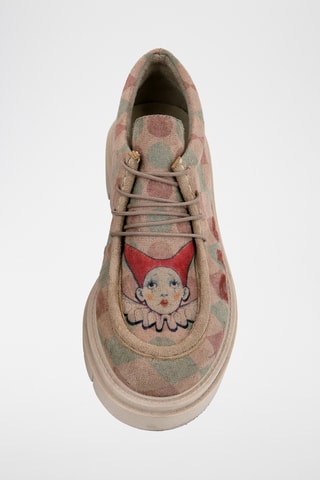 Derbys en cuir vegan Shu  - Multicolore