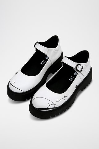 Babies plateformes en cuir vegan Mary  - Multicolore