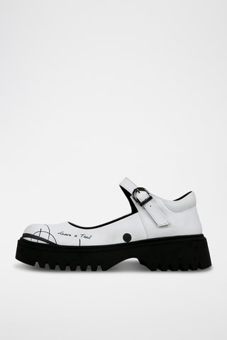 Babies plateformes en cuir vegan Mary  - Multicolore