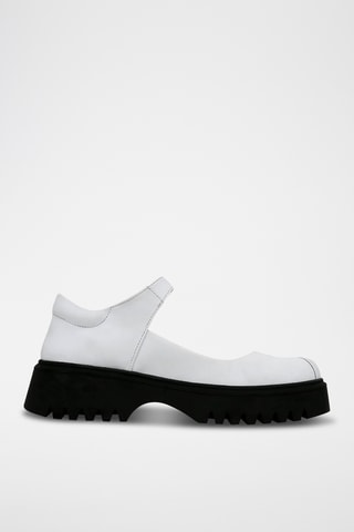 Babies plateformes en cuir vegan Mary  - Multicolore