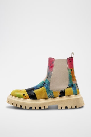Bottines Chelsea en cuir vegan Aura - Multicolore