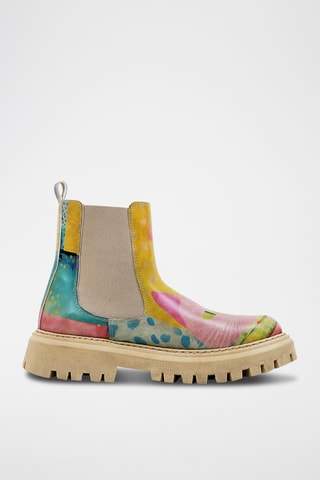 Bottines Chelsea en cuir vegan Aura - Multicolore