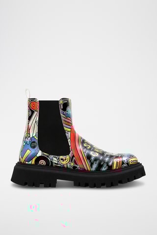 Bottines Chelsea en cuir vegan Aura - Multicolore