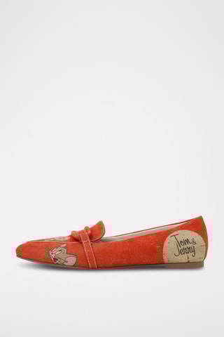 Ballerines en cuir vegan Tom & Jerry  - Multicolore