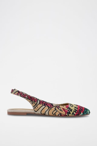 Ballerines en cuir vegan Wonder Woman La Ligue des Justiciers DC Comics  - Multicolore