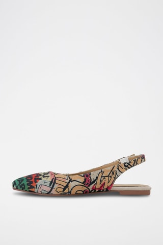 Ballerines en cuir vegan Wonder Woman La Ligue des Justiciers DC Comics  - Multicolore