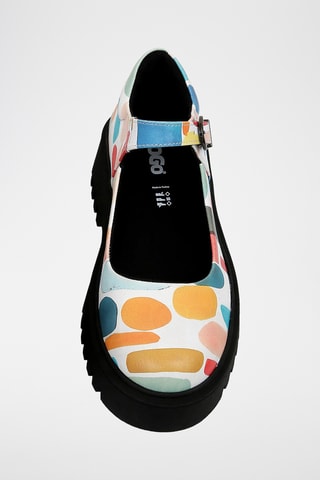 Babies plateformes en cuir vegan Mary  - Multicolore