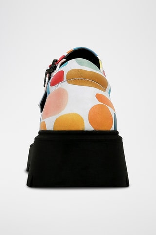 Babies plateformes en cuir vegan Mary  - Multicolore