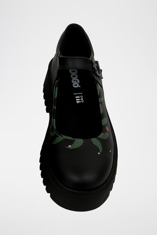 Babies plateformes en cuir vegan Mary  - Multicolore