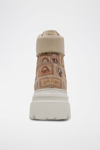 Bottines plateformes en cuir vegan Frames of Hogwarts Harry Potter  - Multicolore