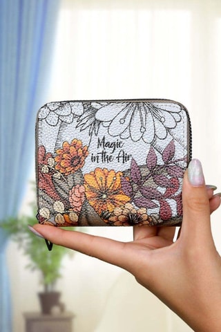 Portefeuille en cuir vegan Magic in the Air  - Multicolore