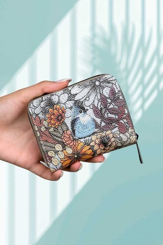 Portefeuille en cuir vegan Magic in the Air  - Multicolore