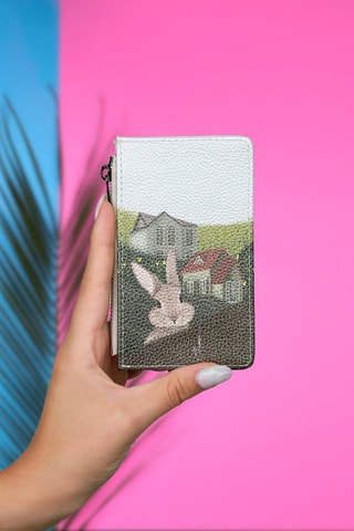 Portefeuille en cuir vegan Going on an Adventure  - Multicolore