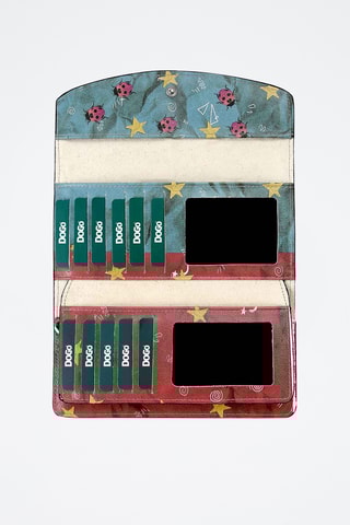 Compagnon en cuir vegan Mira  - Multicolore