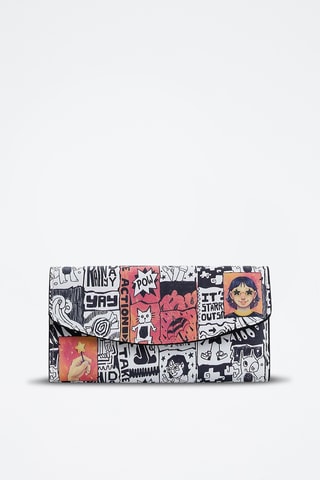 Compagnon en cuir vegan Mira  - Multicolore