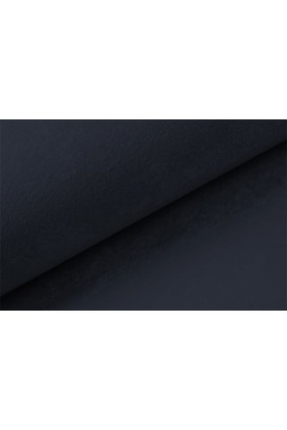 Canapé droit convertible Baldo - Bleu foncé - 2 places - Tissu velours