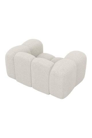 Fauteuil Nuvola - Blanc - Tissu bouclette
