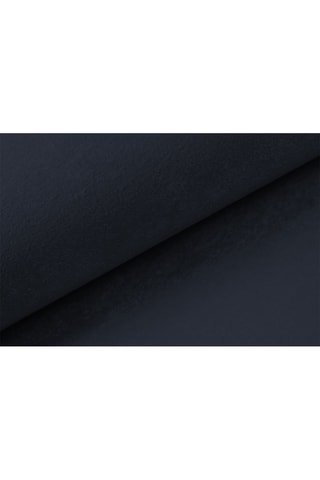 Canapé droit Lionel - Bleu foncé - 3 places - Tissu velours