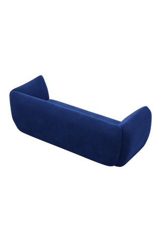Canapé Leroy - Bleu foncé - 3 places - Tissu toucher velours