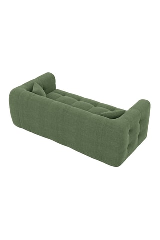 Canapé droit Baloo - Vert 3 places - Tissu structuré