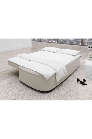 Canapé droit convertible Baldo Blanc