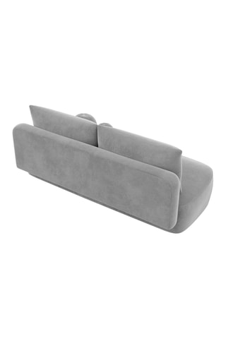 Canapé droit convertible Baldo Gris clair