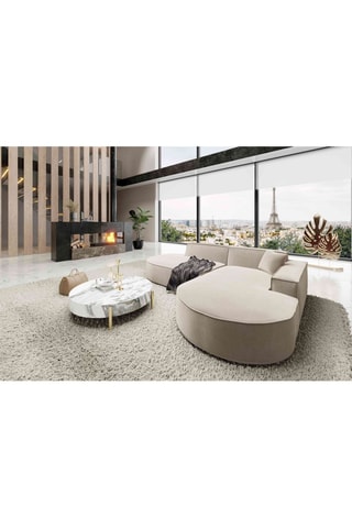 Canapé d'angle droit Form Victoria Crème