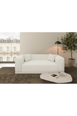 Canapé droit Duno Blanc