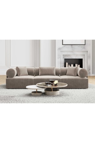 Canapé droit Ragusa Beige foncé