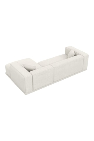 Canapé d'angle droit Duno Blanc