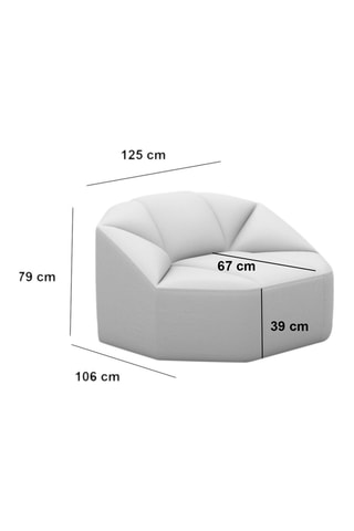 Fauteuil Laguna Crème
