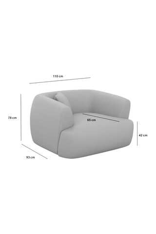 Fauteuil Ozura Crème