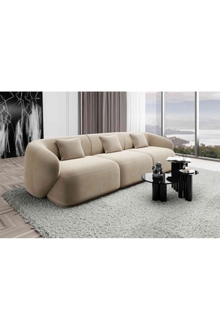 Canapé droit Maitano Crème