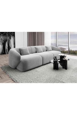 Canapé droit Maitano Gris clair