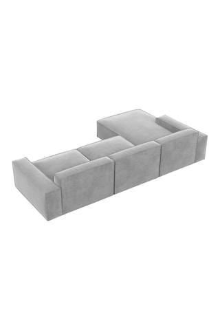 Canapé d'angle gauche Lionel - Gris clair