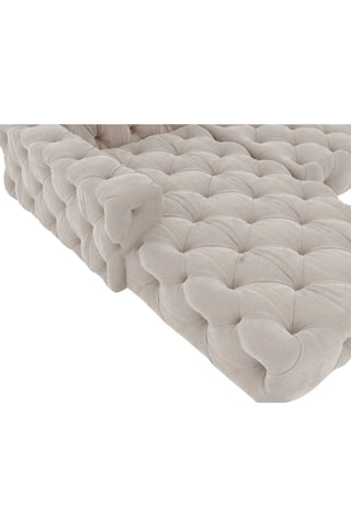 Canapé d'angle gauche Venus Beige foncé