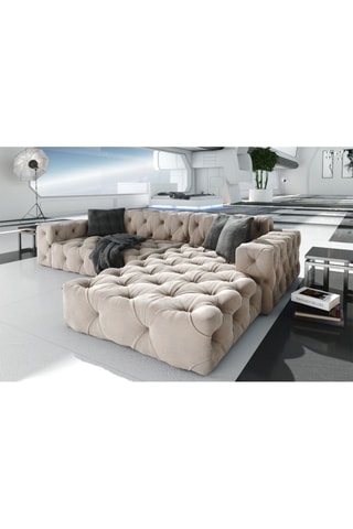 Canapé d'angle droit Venus Beige foncé