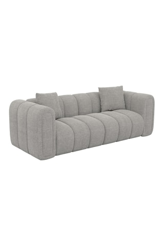 Canapé Luma - Gris clair - 2 places - En tissu structurel